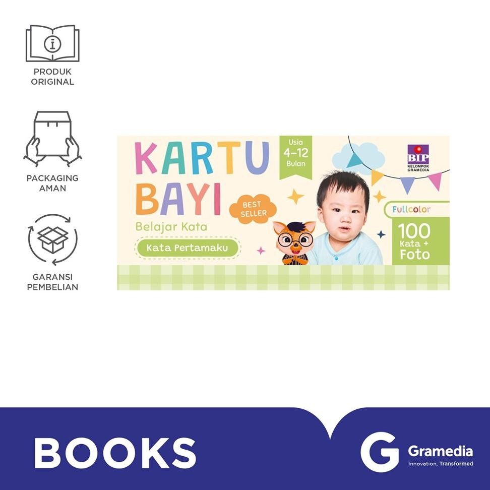 Kartu Bayi Belajar Kata: Kata Pertamaku (4-12 bulan) murah