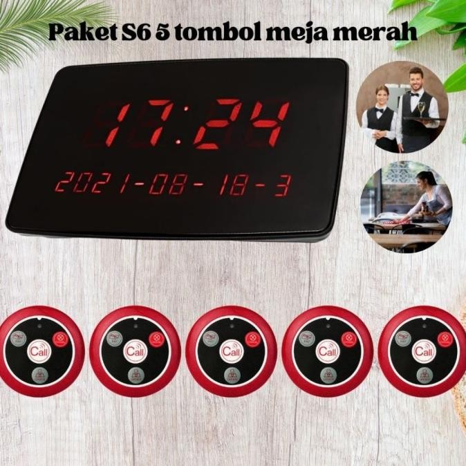 BELL BEL TABLE MEJA CAFE RESTORANT RESTORAN REST CALL CALLING WIRELESS