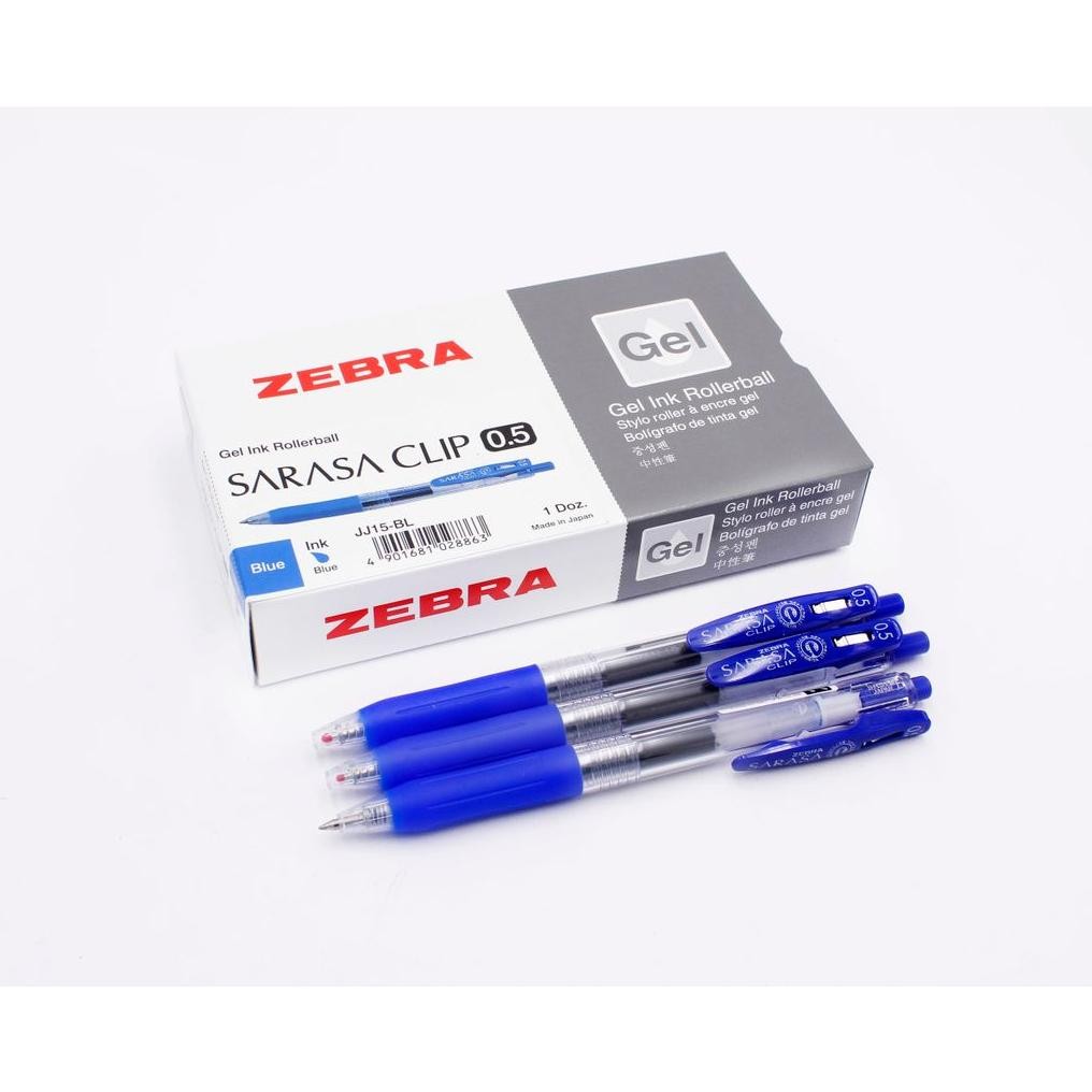 

baru !!! ZEBRA Sarasa Clip Pulpen Gel 12 Pcs 0.5-1mm Gel Pen Alat Tulis