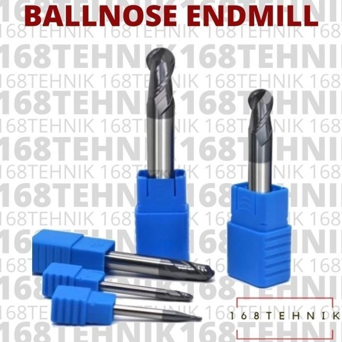 New BALLNOSE CARBIDE HRC 45 / BALLNOSE WIDIA HRC45 ENDMILL BALLNOSE 1MM R 0.5 / ENDMILL BALLNOSE 1.5