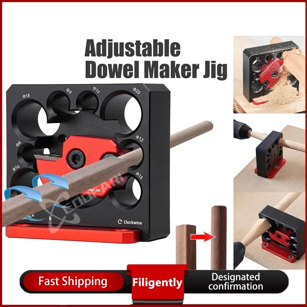 [cod]pengaturan pahat dowel pembuat jig 8mm-20mm dengan pahat karbida alat tambahan batang bulat dow