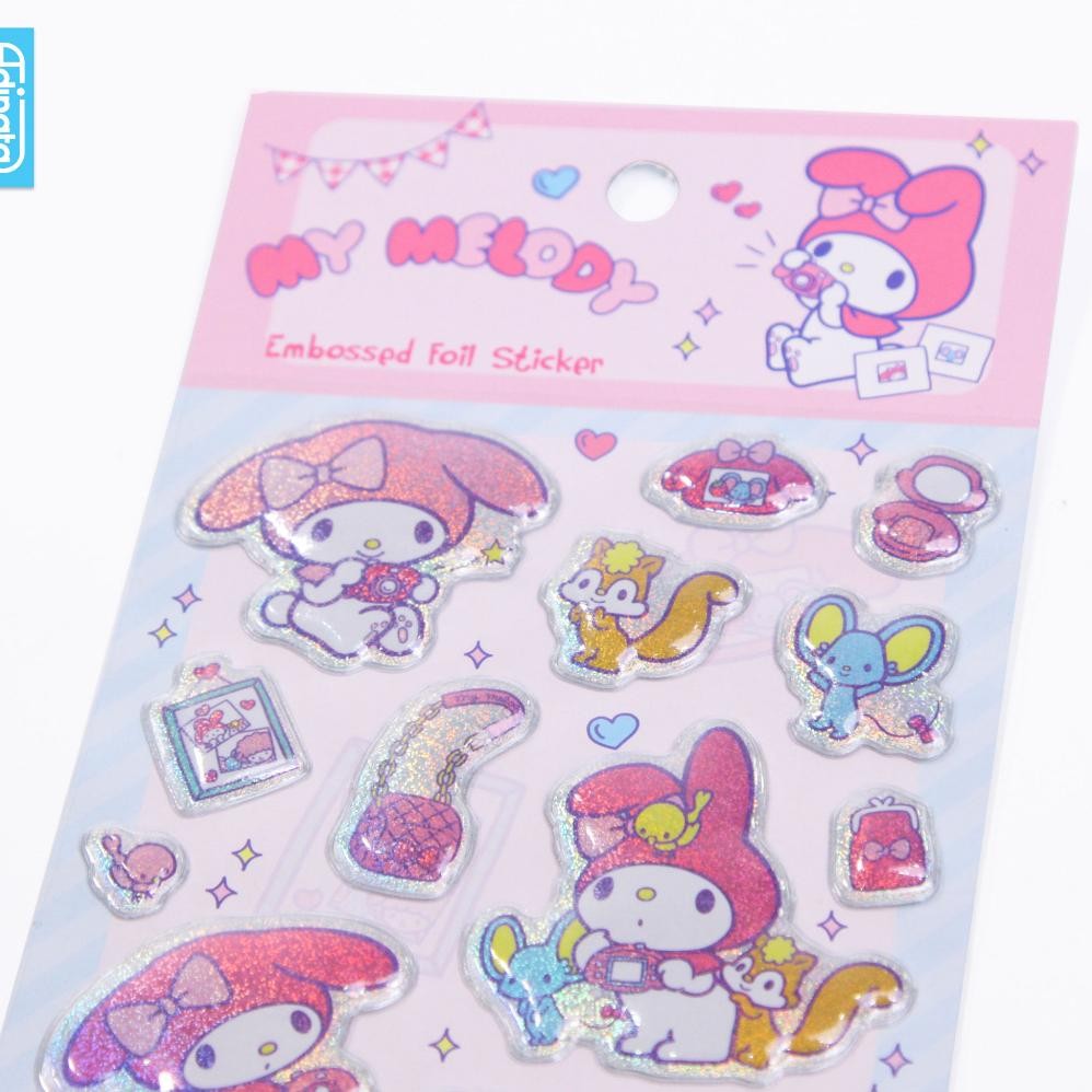 

My Melody Embossed Foil Puffy Stickers 2313-6139 / Sticker - Adinata murah
