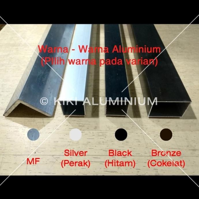 New Hollow Aluminium 38 x 76 mm x 3 meter u/ Jidar - Warna: Silver (MF)