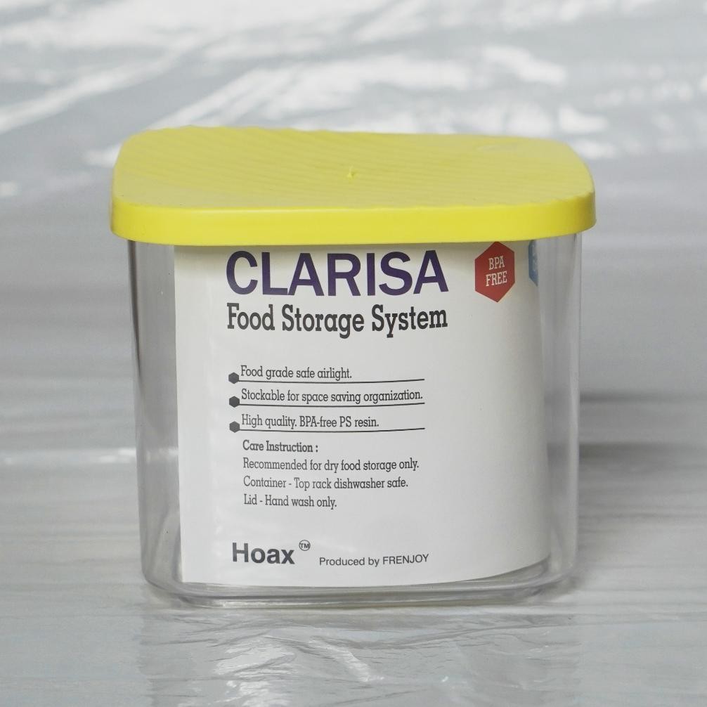Toples Kue  Kerupuk Lebaran Plastik /Toples Serbaguna/Toples Clarissa / Frenjoy 1 Liter Original