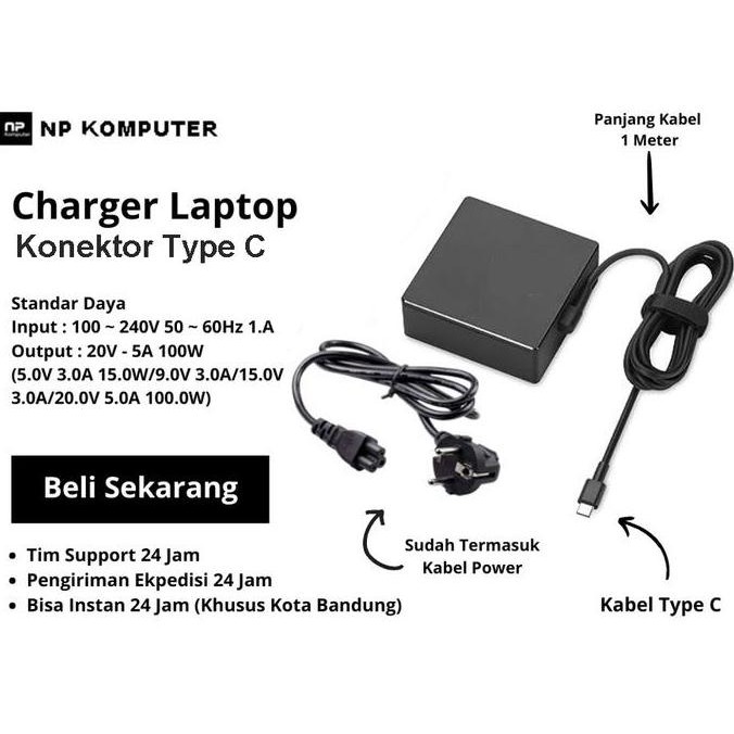 Charger Laptop Untuk Tipe Asus Strix G17 G713 G713R Asus Flow X13 X16 Gv301R 20V 5A Asus Rogtype C 1