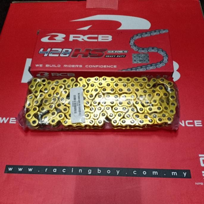 New Rantai Gold Racing Boy RCB 428-132L Universal Gear 428