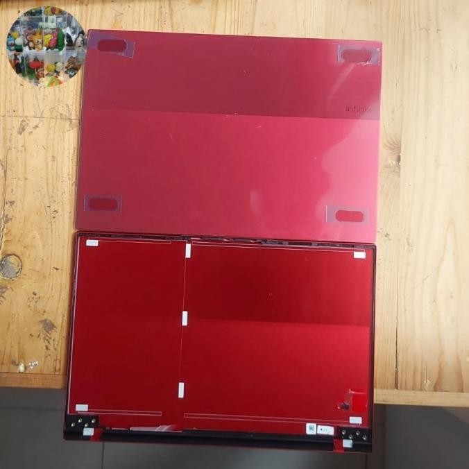 Casing Cover Lcd Laptop Infinix Inbook X1 Original Merah Top Case New Stok