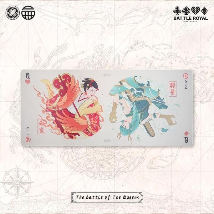 Tenjin Scrollworks X Faith Industries - Battle Of The Queens Deskmat New Stok