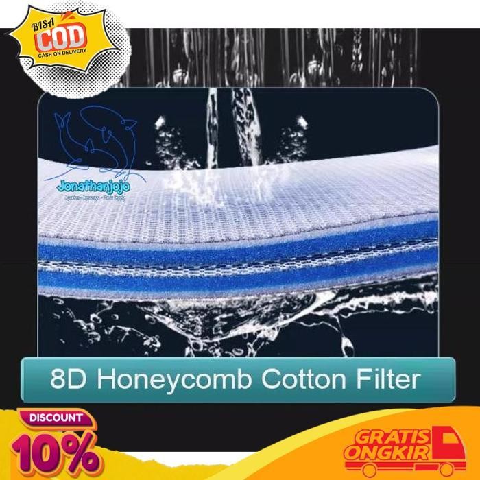 DISKON 8D HONEYCOMB FILTER BUSA SPONGE KAPAS PENYARING AIR AQUARIUM HONEY COMB MAGIC AKUARIUM KOLAM 
