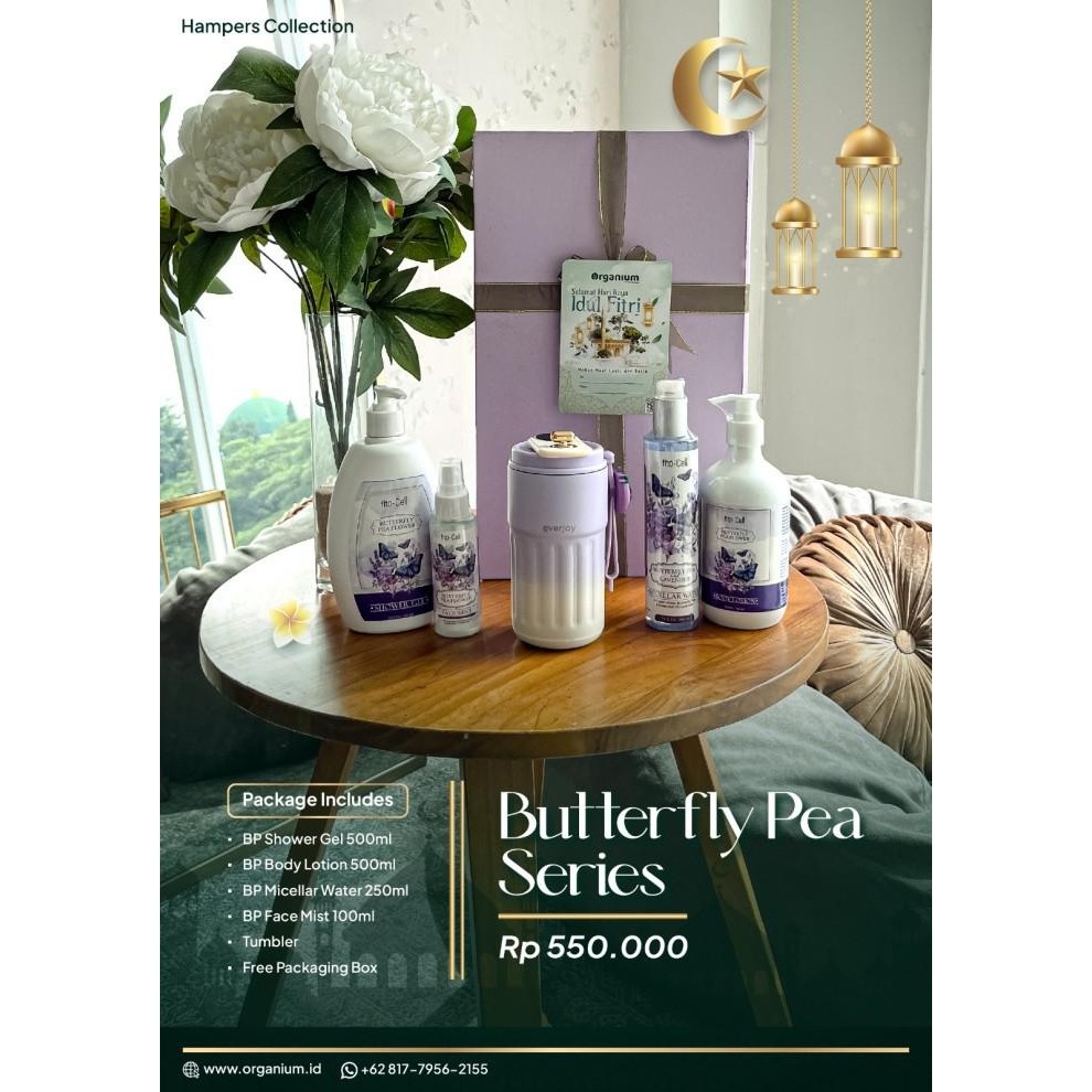 

Hampers Ramadhan Organium Paket Eid Butterfly Pea Series