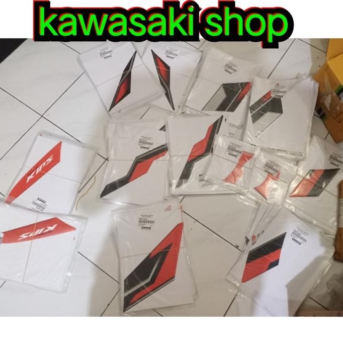 Terlaris Stiker Striping Sayap Fairing Body Ninja Rr New Orange 2015 Original Ready Stok