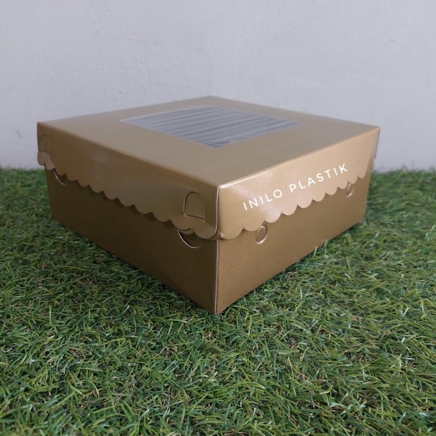 

Gha-65 @10Pcs Dus Tart Gold 25X 25X9,5/ Box Kue 25 Cm / Dus Tart 25 X25X9,5Cm Terlaris