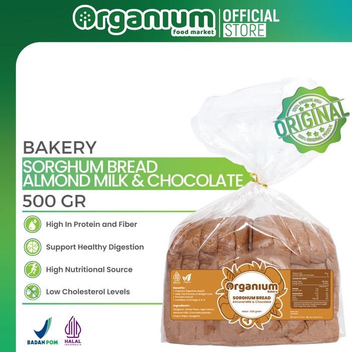

Organium Chocolate Bread Sorghum , Roti Sorgum Coklat - 500G5