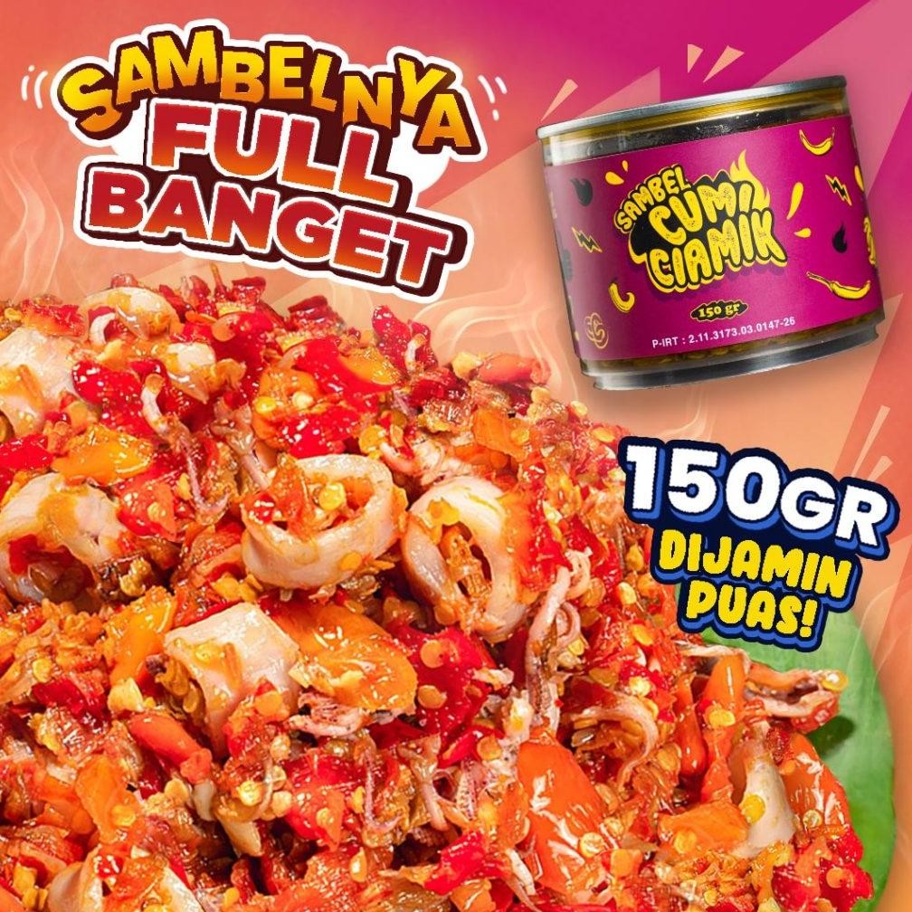 

READY STOK Eatsambel - Cumi Ciamik Sambal Pedas Halal Siap kirim
