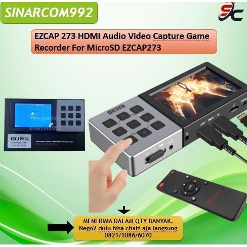 Ezcap 273 Hdmi Audio Video Capture Game Recorder For Microsd Ezcap273 New Stok