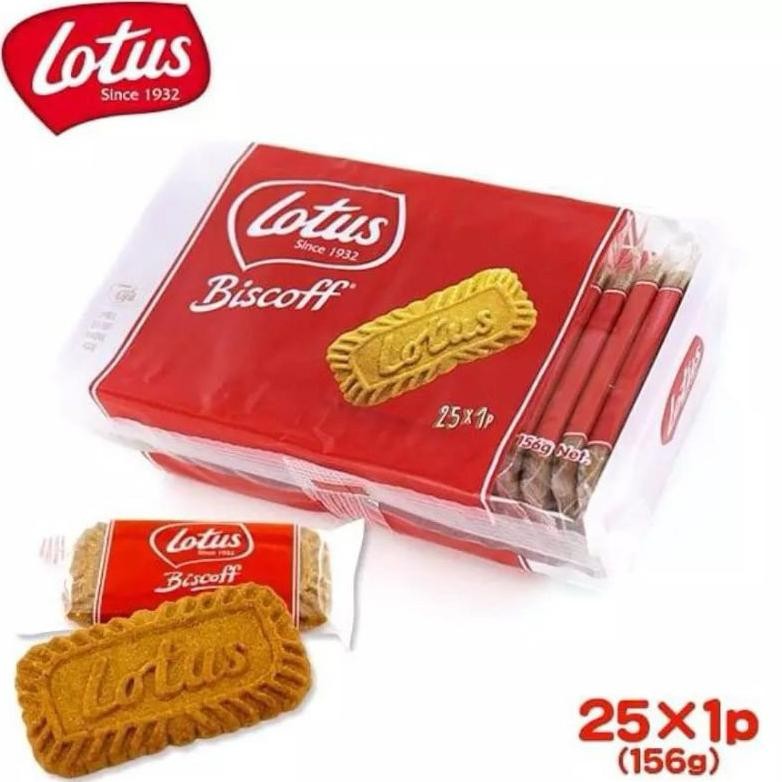 

TERLARIS Lotus Biscoff Speculoos 156 gr / 25 Pcs Individual Pack Siap kirim