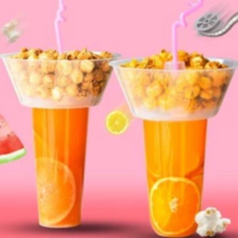 

TERLARIS Tray Snack+Tutupan+Gelas 500ml isi 10set Siap kirim