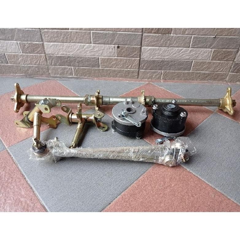 READY STOK As Roda Belakang 64cm & As Depan Set Tromol Atv/Gokart Siap kirim