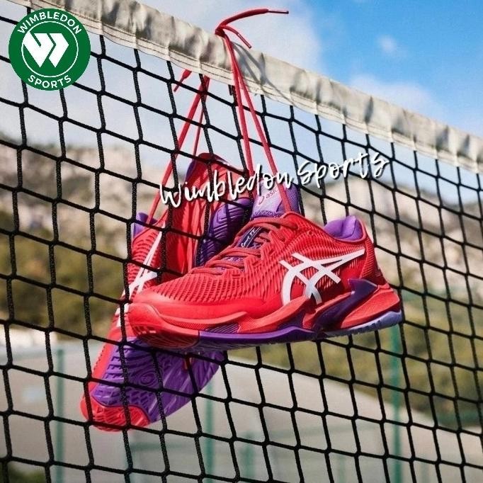 Terlaris Sepatu Asics Court Ff 3 Novak Classic Red White /Sepatu Tenis Asics Court Ff3