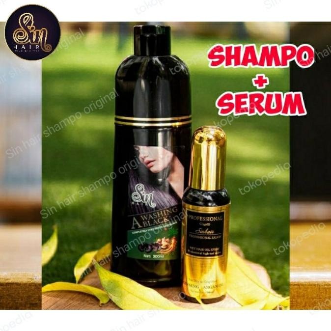 TERMURAH - sinhair shampo .ready .shampo penghitam uban no 1 di jepang.original