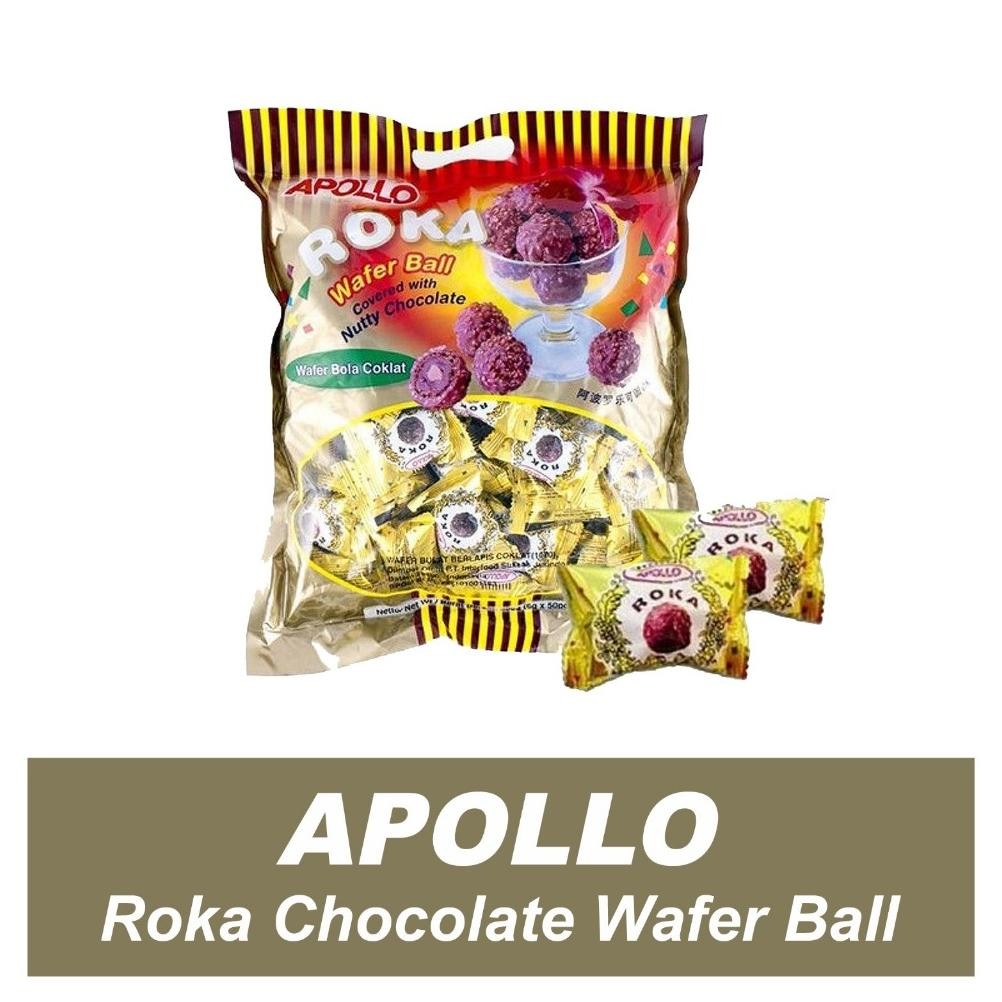 

READY STOK Roka Apollo Wafer Ball Coklat Berat 300gr Exp Maret 2026 PROMO HALAL Siap kirim