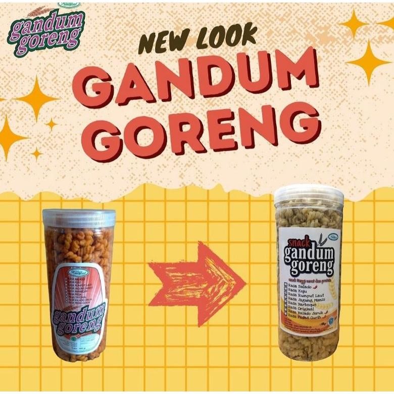 

READY STOK Snack Gandum goreng ukuran 400g tube Siap kirim