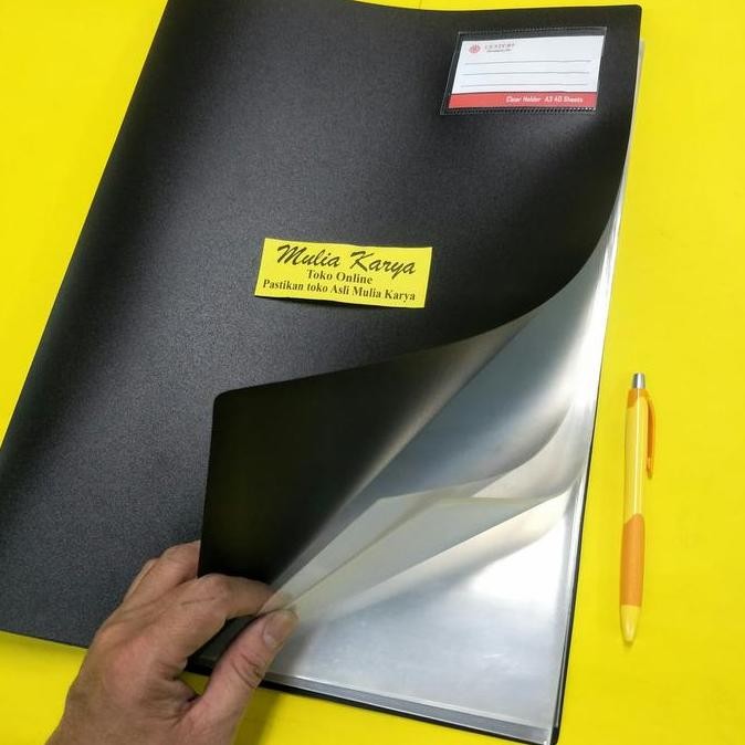 

Clear Holder A3 40 lembar / Document Keeper A3 40 / Map Album A3