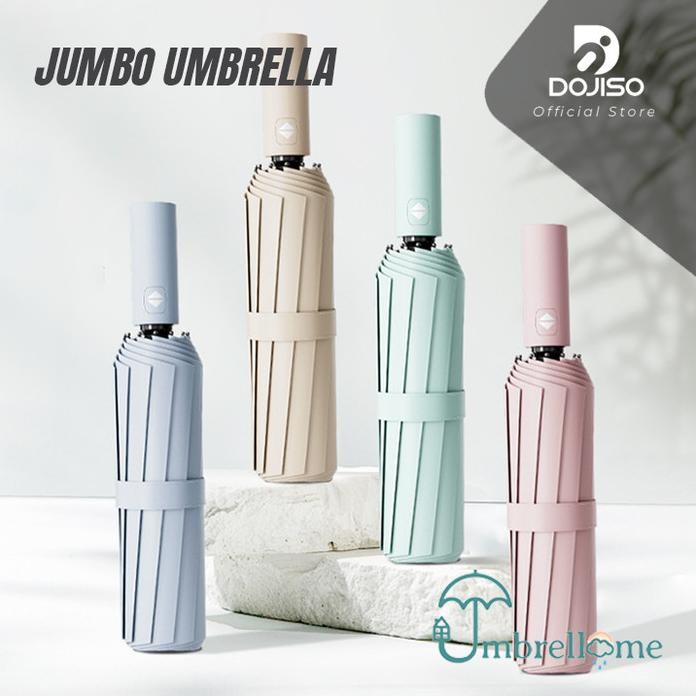 Terlaris Payung Otomatis Jumbo 12 Rusuk Ganda Super Besar Anti Hujan Uv