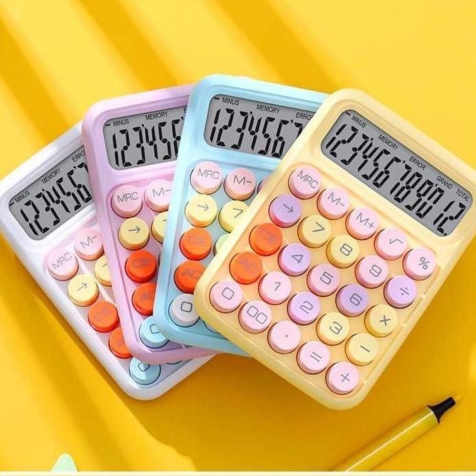 

TU26 gh-56 Kalkulator Rainbow Kincizen KC-817 - Calculator Pastel Tombol Fancy Korea Terlaris Original