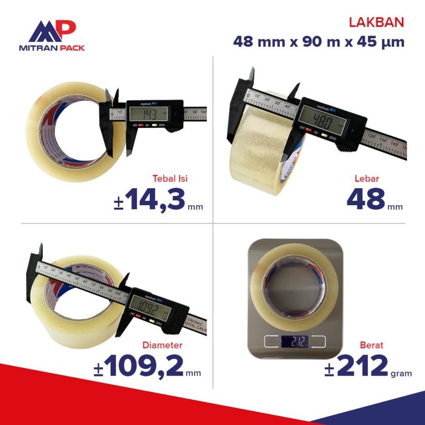 

Promo Spesial!! gh-45 Lakban Bening dan Coklat 90meter / 100 yard FULL x 48mm Mitran Pack Termurah Terlaris