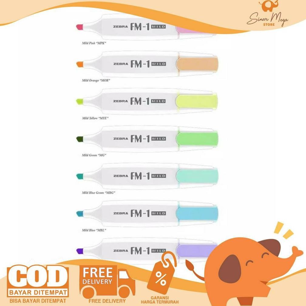 

vb-8 TGC-1924 ZEBRA HIGHLIGHTER FM-1 MILD / Penanda Warna Pastel Lucu Berkualitas Sale