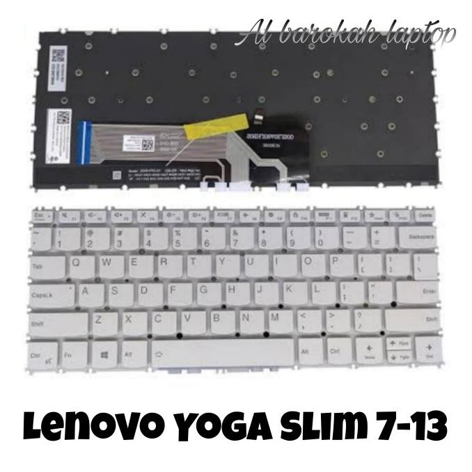 Keyboard Lenovo Yoga Slim 7 Carbon 13Itl5 Yoga Slim 7 Carbon 13Are05 White Backlight New Stok