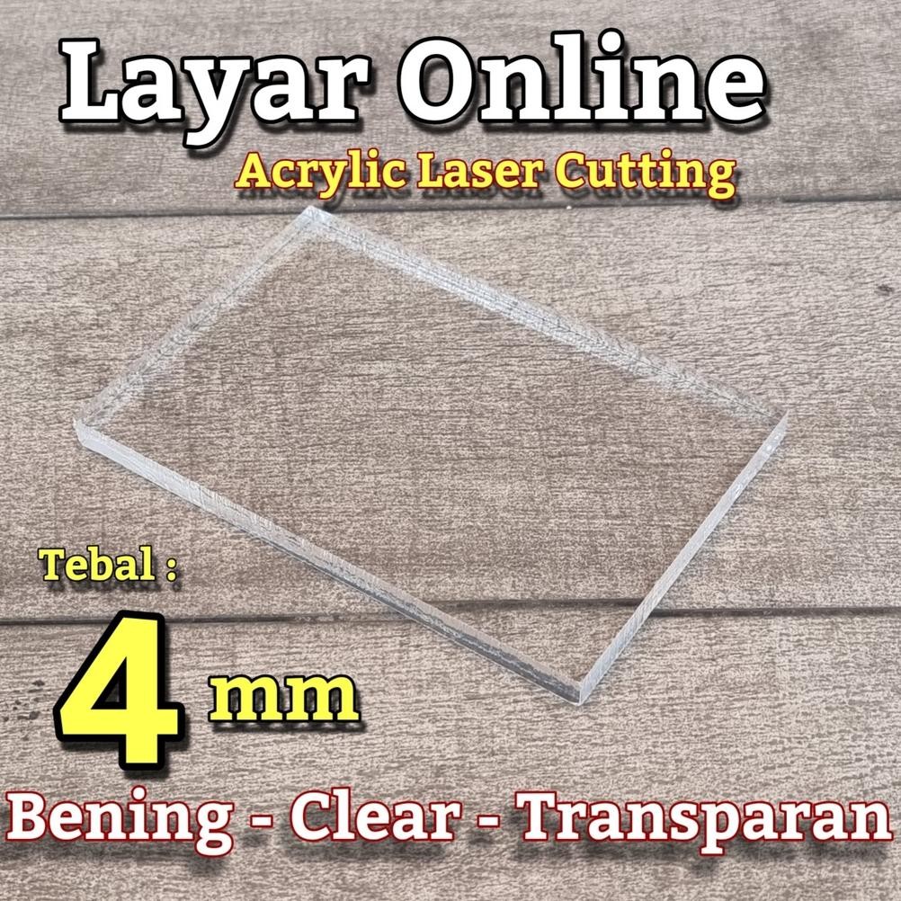 

redi Acrylic 4mm Bening Custom Bebas Potongan Akrilik 4 mm Kustom Laser Cutting