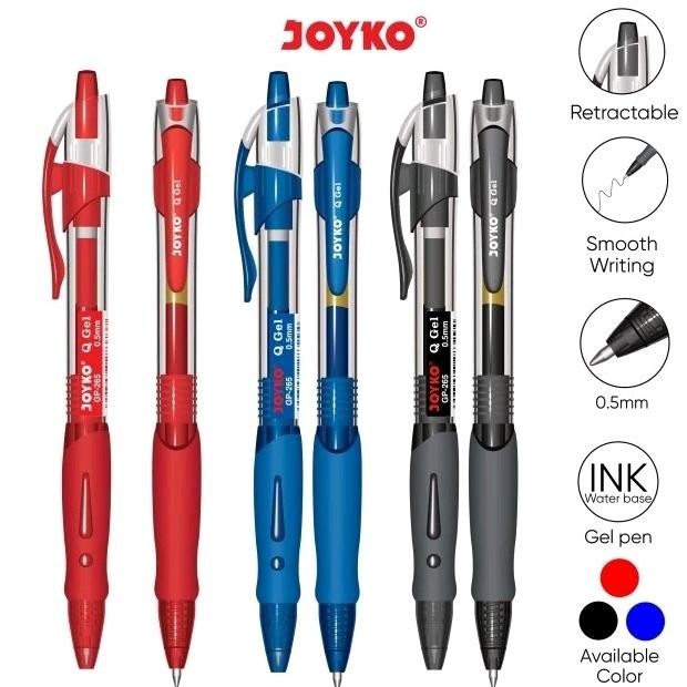 

Joyko Gel Pen Q / Pulpen Gel Q 0.5mm GP-265 Clicker
