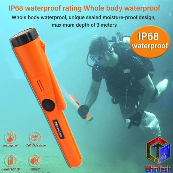 Detektor Logam Tahan Air Gp Ip68 Pointer Anti Ip 68 Pointer Emas Perak New Stok