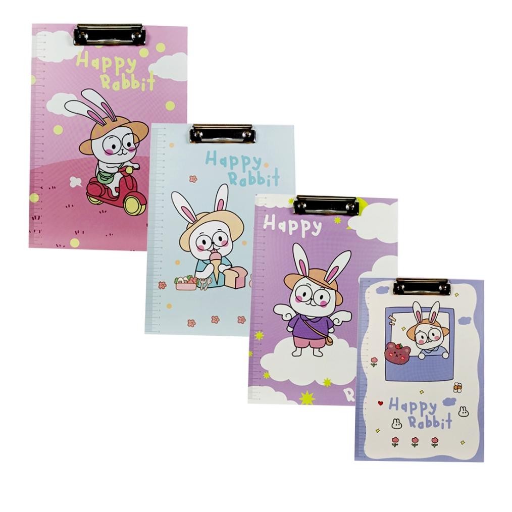 er-79 Murah Meriah Clipboard F4 Rabbit / Papan Jalan / Papan Ujian Rabbit / Alas Ujian Premium Viral