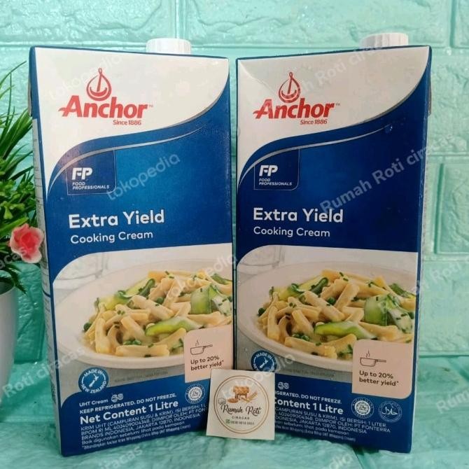 

Sale Extra Yield Anchor 1Liter Cooking Krim 1 Liter Whipping Masak Dairy