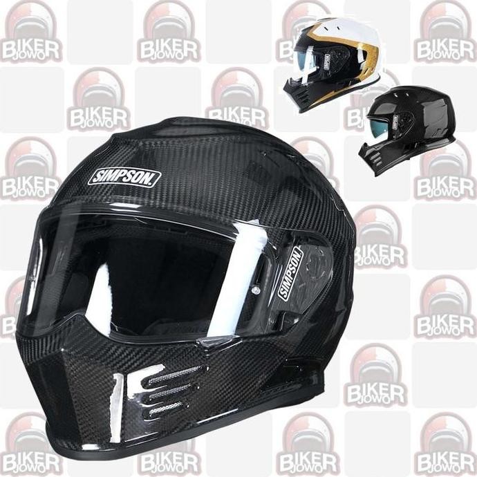 TERLARIS - Helm Simpson Venom Ghost Bandit Carbon - Tanto - Solid Colour