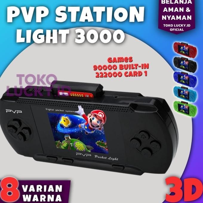 Mainan Anak Gameboy Gamebox Retro PVP Station Light 3000 Layar Lebar murah