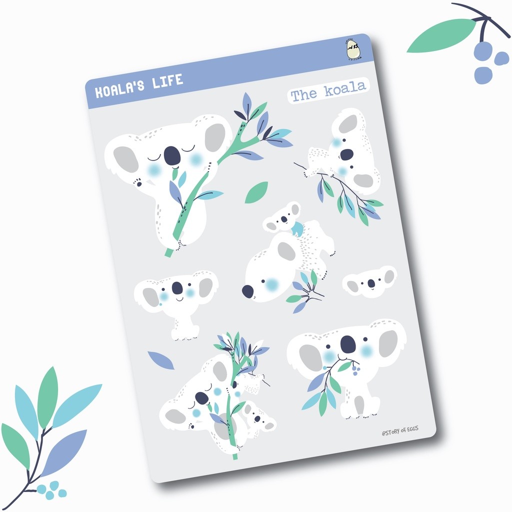 

Koala's Life Stickers / Journaling / Bujo / Cute Sticker / Aesthetic