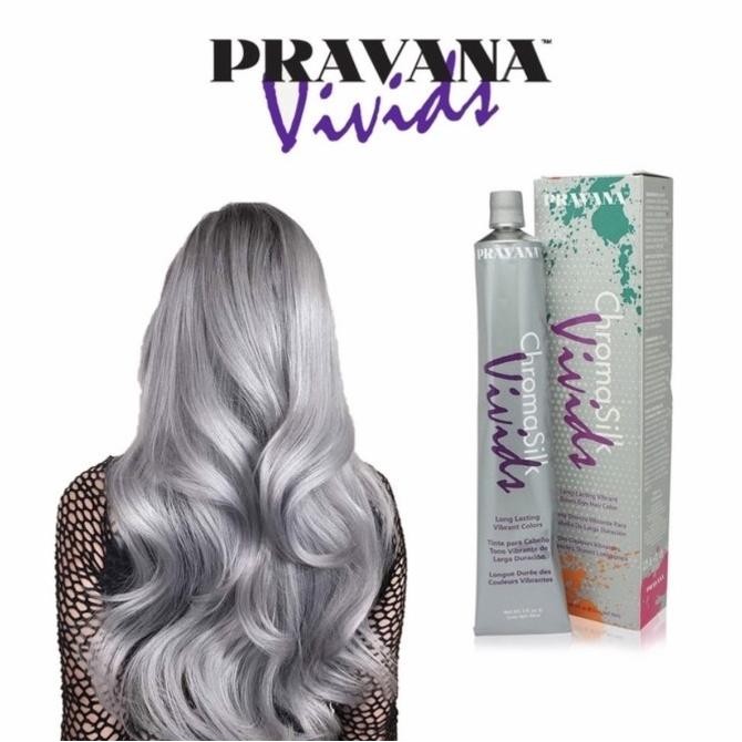 TERBARU - Pravana Vivids Silver/ pewarna rambut silver/abu/cat rambut silver