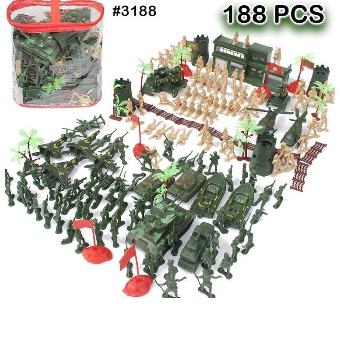baru  Mainan tentara plastik mainan tentara merayap mainan markas tentara mainan barak tentara maina