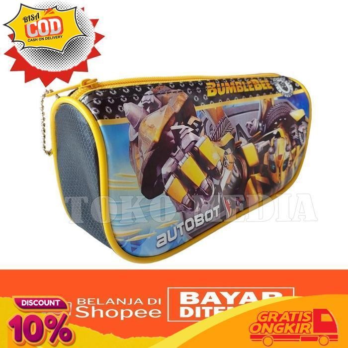 

Promo Toko Media New!! Tempat Pensil Anak Bentuk Oval Perahu Dengan Karakter Kartun Populer Lucu Favorit Bahan Premium Quality Gambar Bumblebee