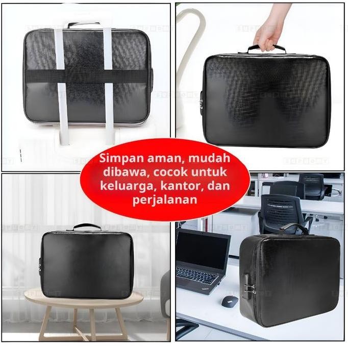 

new !!! tas penyimpan dokumen tas dokumen F4 tas dokumen besar tas dokumen tahan api dan air murah