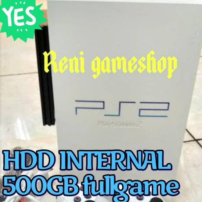 PLAYSTATION 2 PS2 WR.PUTIH LIMITED EDITION HDD 500GB fullgame murah