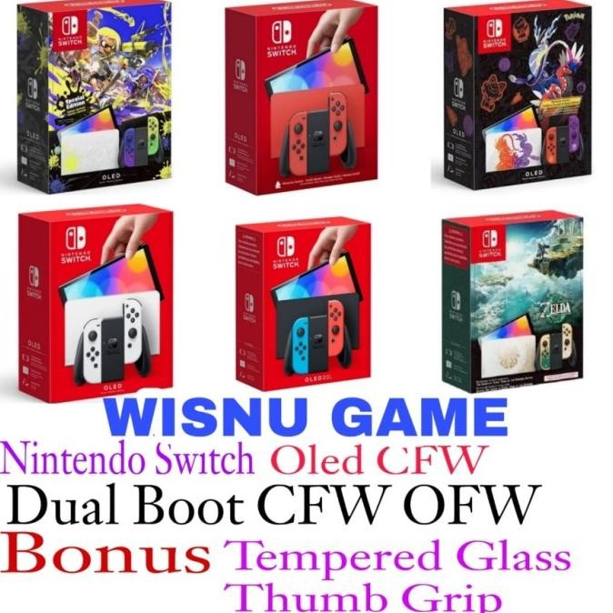 Nitendo Switch OLED CFW 128GB 256GB 512GB Full Game murah