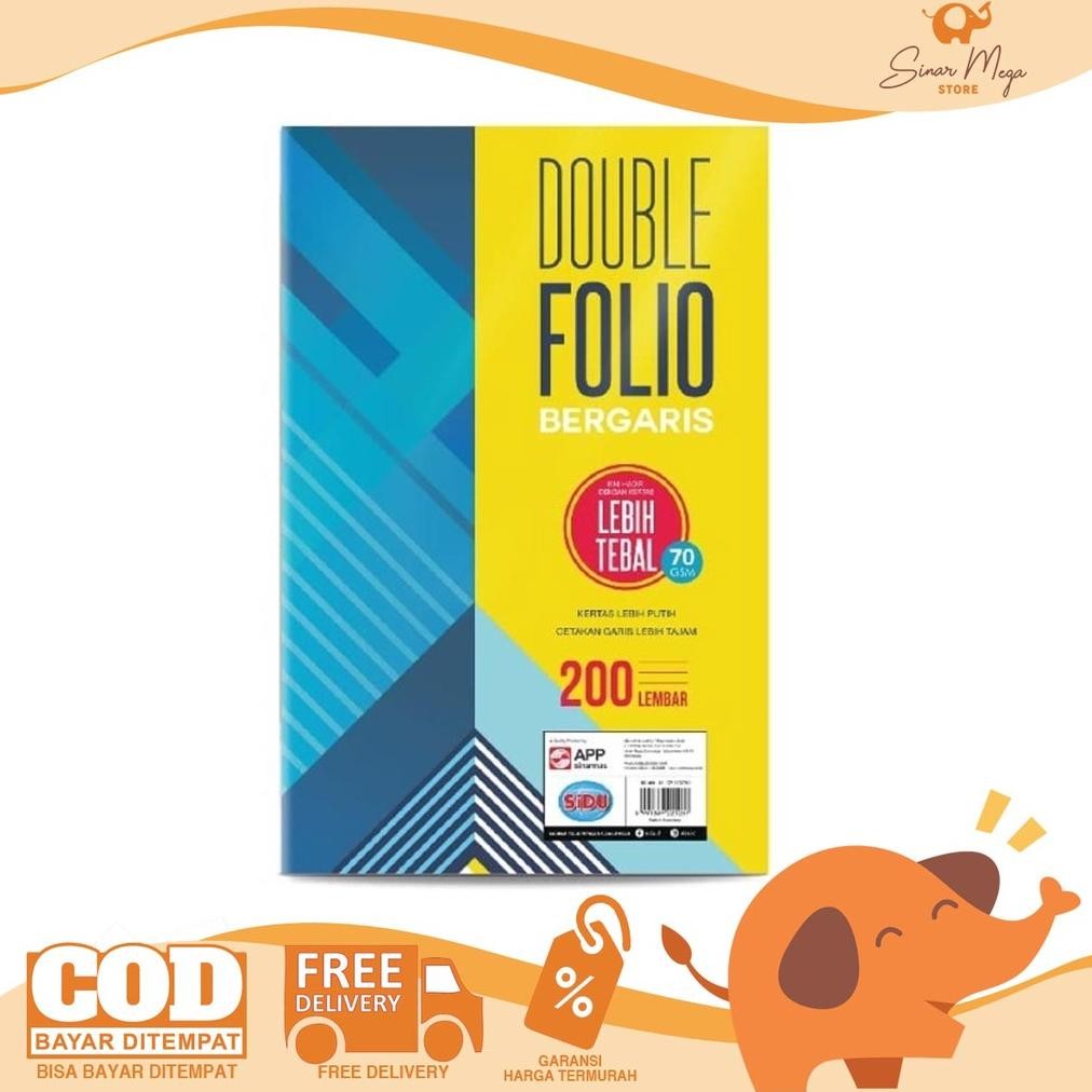 

PJJ-1621 rq-56 SIDU Sinar Dunia Kertas Folio Bergaris 200sheets Berkualitas Sale