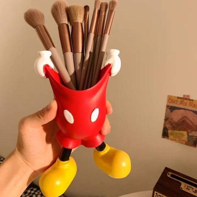 

new !!! 99KHOME Tempat Pensil Meja Tabung Kotak Alat Tulis Wadah Pulpen Mickey Lucu Plastik Serbaguna H901 murah