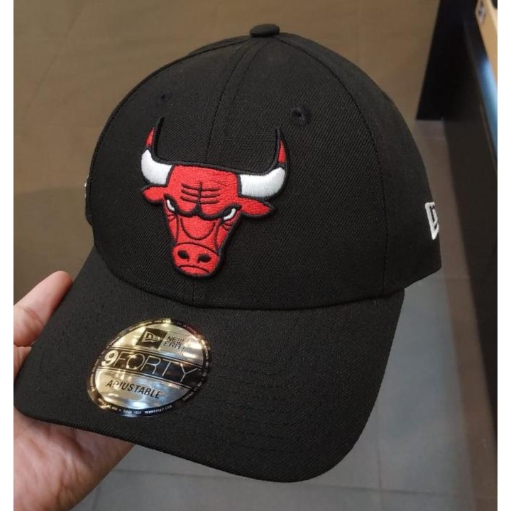 Topi New Era 9Forty NBA Chicago Bulls Black/Red Snapback 100% Original Resmi