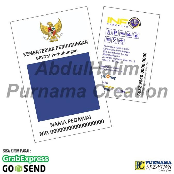 

new !!! ID Card IDcard Kemenhub Kementerian Perhubungan FREE DESIGN murah